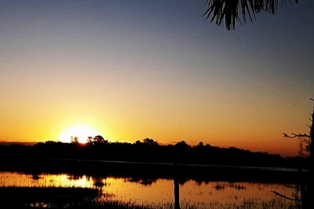 Secluded Tiny House By The Marsh With Hunting Island Beach Pass Frogmore ภายนอก รูปภาพ