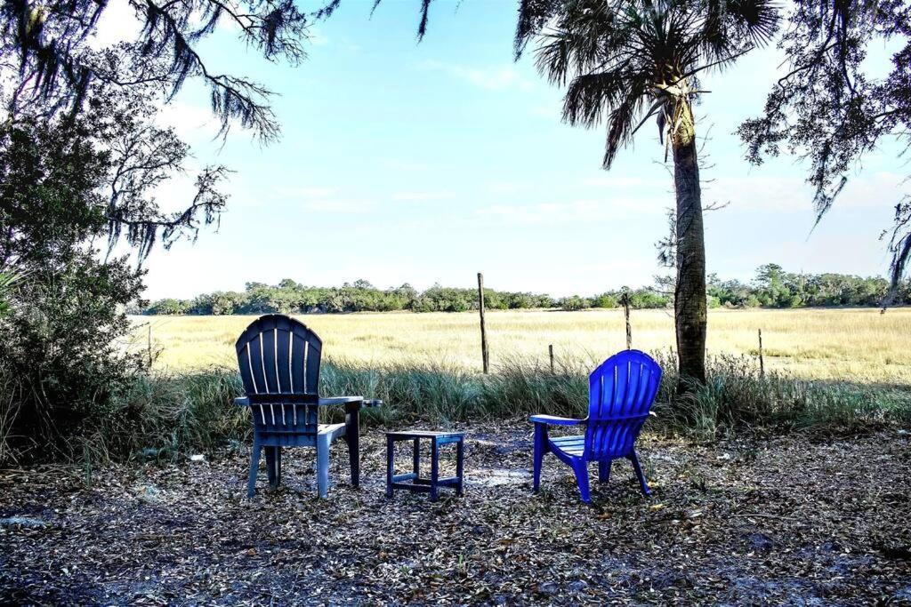Secluded Tiny House By The Marsh With Hunting Island Beach Pass Frogmore ภายนอก รูปภาพ